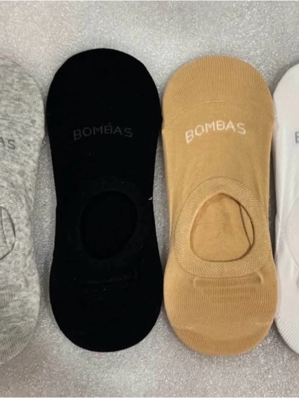 Bombas Unisex No-Show Sock Pack - Yellow, Purple, Light Blue, Black, Tan